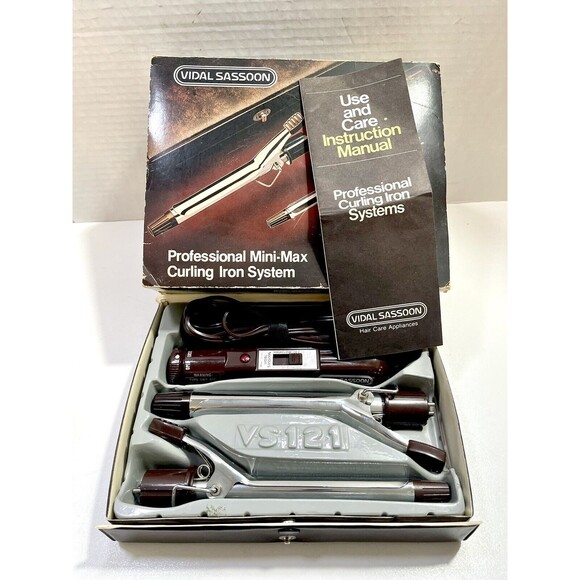 Vintage Vidal Sassoon®️ Professional Mini Max Curling Iron System/ Kit VS121 - Picture 3 of 9